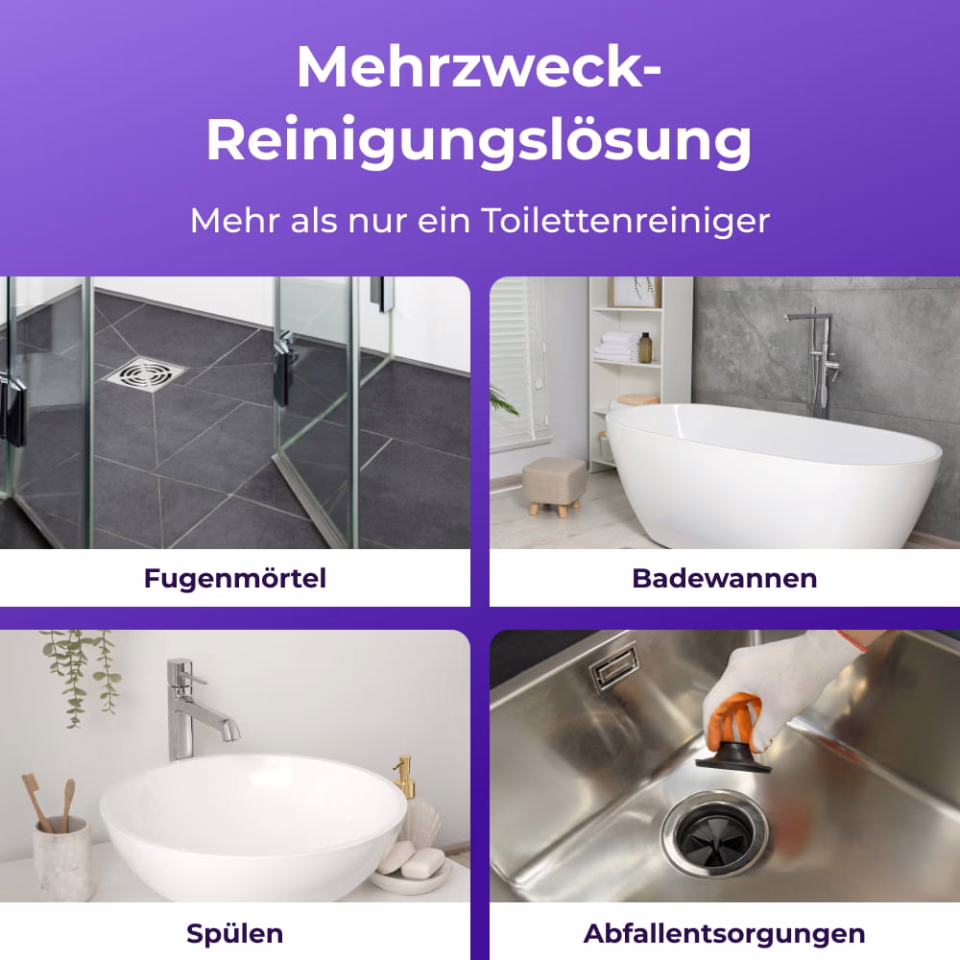 Beseitigt Flecken in 20 Minuten